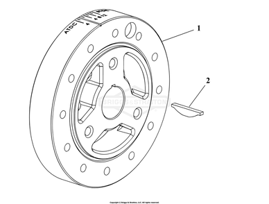Engine Group - Crankshaft Balancer Diagram and Parts List for 076650-02  Briggs and Stratton Generator